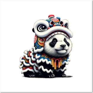 Lion Dance, Panda Lion Dance Posters and Art